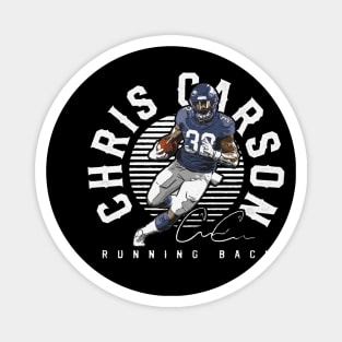 Chris Carson Seattle Emblem Magnet